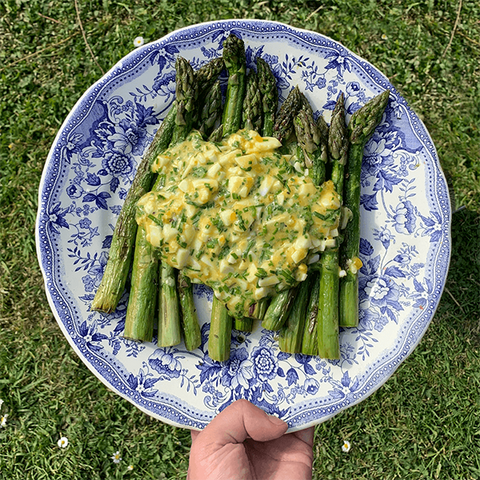 Asperges vertes, sauce oeuf mollet : la recette !